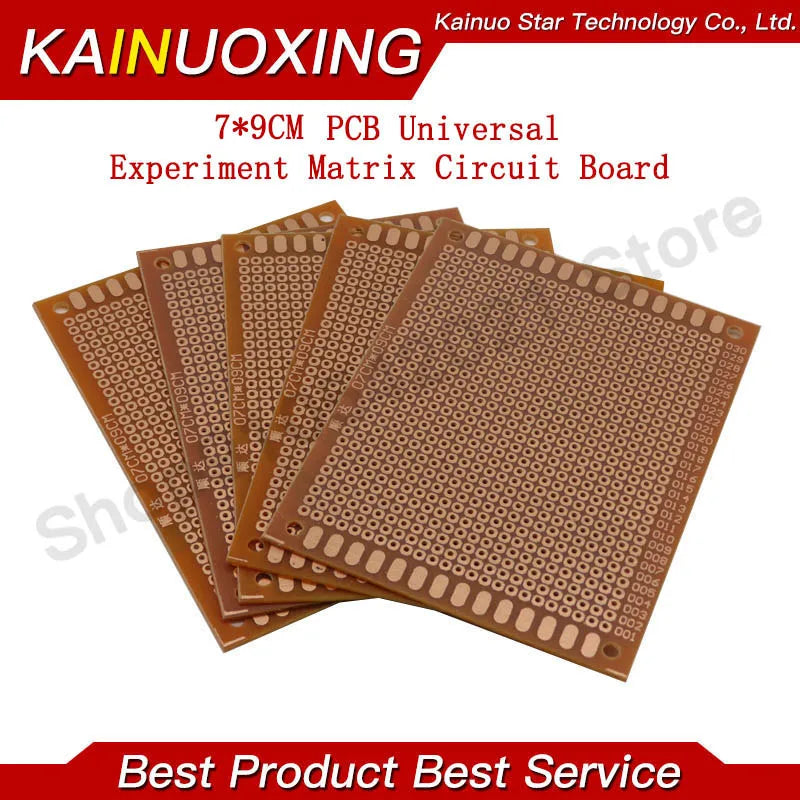 5PCS Single Side Copper Universal PCB Board 2×8/3×7/4×6/5×7/7×9/9×15/10×15cm Prototype Perfboard For Arduino DIY