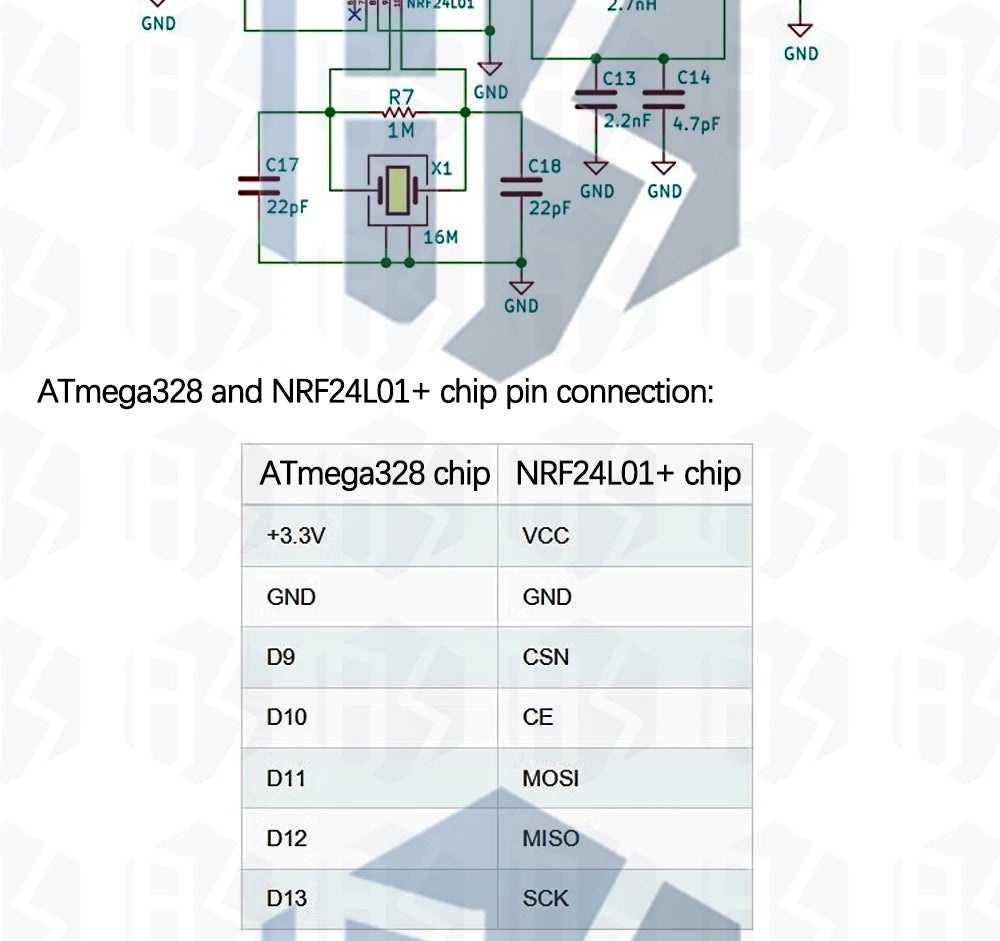 RF-Nano for Arduino Nano V3.0, Micro USB Nano Board ATmega328P QFN32 5V 16M CH340, Integrate NRF24l01+2.4G wireless