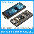 Waveshare ESP32 S3 1.91inch AMOLED Development Board 240x536 WiFi Bluetooth 5 16MB Flash PSRAM 6-Axis IMU Sensor LVGL CNC Case