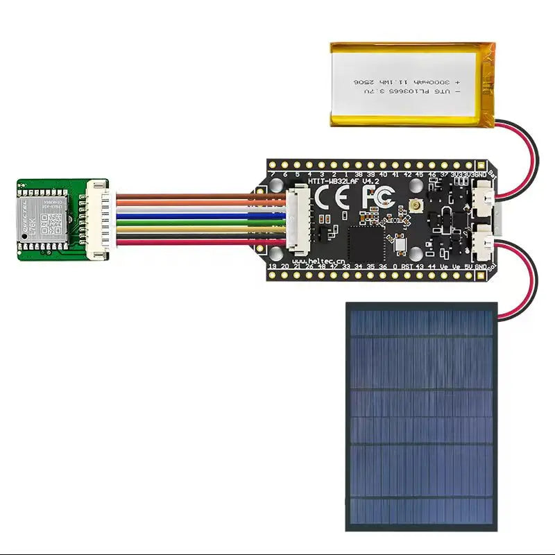 Heltec Wifi LoRa 32 V4 ESP32 SX1262 GPS Development Board with 0.96inch OLED Display Solar Powered Low Power WiFi BLE for Arduin