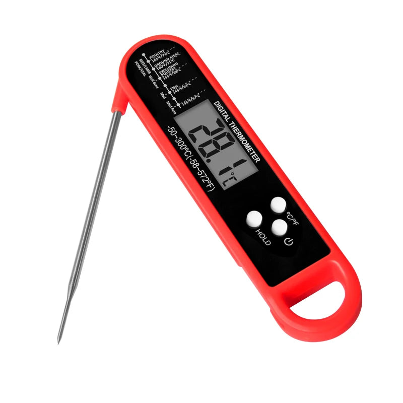 Digital Waterproof Meat Thermometer for Cooking Instant Read Food Thermometer for Grill BBQ with Accurate Temperature Display