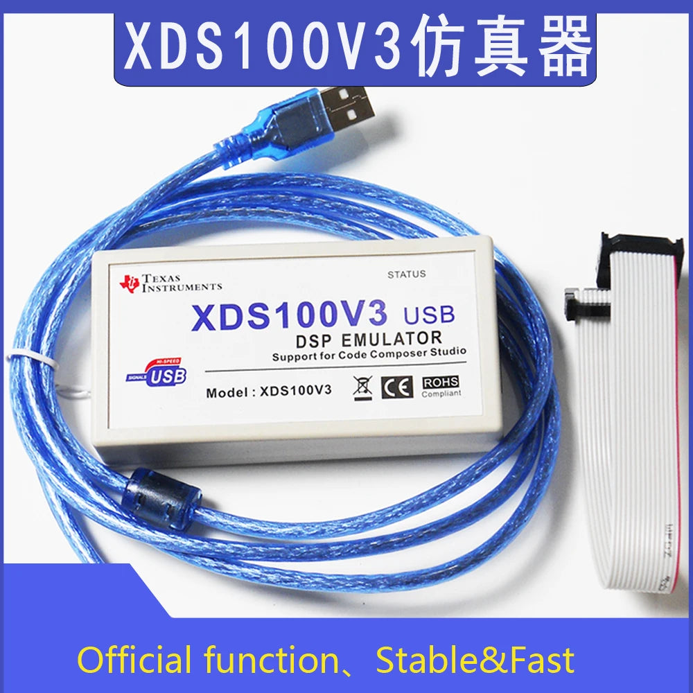 XDS100V3 emulator TI DSP JTAG Debugger Replace xds100v2 Programmer for TI TMS320 ARM9 A8 download lineUSB2.0support ccs5/6/10/12