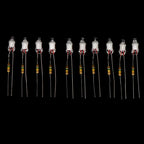 High Quality 10Pcs Neon Light Bulbs 4*10mm 5*13mm Main Power Indicator With Resistance 220V Red/Blue/Green