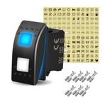 12V 20A White Lens Led Rocker Switch SPST / DPDT / Latching ON-OFF / Momentary (ON)-OFF-(ON) For Carling Switch Replace