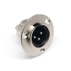 3/4/5pin Round Male/Female Metal XLR Speaker Panel mount socket Connector Adapter Audio Microphone Socket