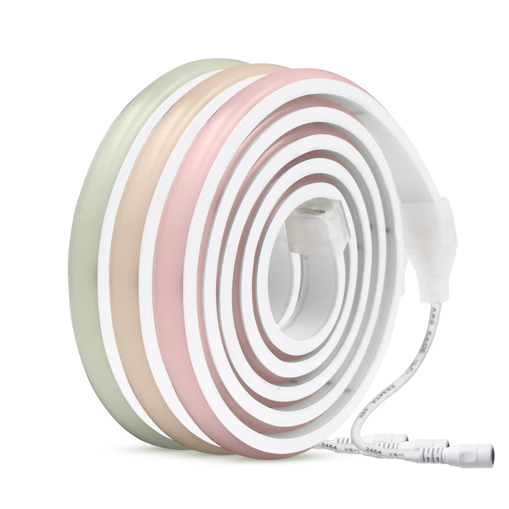 12V 24V 320Leds/M COB Neon Strip Waterproof 3000K 4000K 6000K Home Decor High Brighter Flexible Ribbon Rope LED Light 0.5M-20M