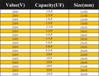 2Pcs Audio Capacitor MXP Audiophile Frequency-Divided Divider 250V/160V 0.22UF 0.68UF 1.5UF 2.2UF 4.7UF 6.8UF 10UF 18UF 22UF