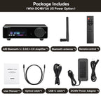 AIYIMA A80 Upgraded TPA3255 DAC Bluetooth PFFB Stereo Power Amplifier 300Wx2 Class D HiRes Digital Amp RCA TRS OPT COA USB Input