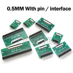 0.5mm 1.0mm pitch Connector SMT Adapter to 2.54mm hole FPC FFC Cable Welded board With Pin / Empty Board 6P 8P 10P 12P 20P 24P