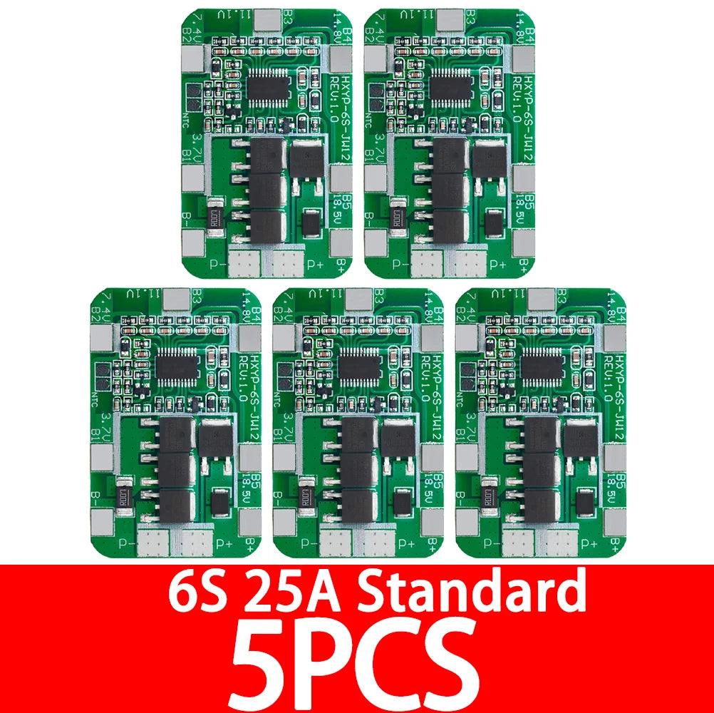6S 12A/25A 24V 25.2V PCB BMS Protection Board For 6 Pack 18650 Li-ion Lithium Battery Cell Module New Arrival Balanced
