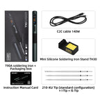 ALIENTEK T90 Smart Soldering Iron PD 140W Adjustable Temperature DC 28V 80-450℃ Welding Solder Station Kit C245 C210 T65 Tools