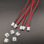 XH 2.54mm Pitch JST 1S 2Pin Balance Plug Conenctor Male Female Plugs Lead Terminal With 22AWG Silicone Wire Cable 10/15/20cm
