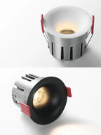 Recessed Curved Seamless LED Ceiling Light 3CCT/ Tuya BLE/ Zigbee/ Matter/ All Aluminum LED Spot Downlight