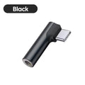 90° Elbow Type C To 3.5MM Earphones Adapter USB C To 3.5mm Jack Headphones AUX Audio Adapter For iPhone 16 Samsung Huawei Xiaomi