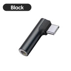 90° Elbow Type C To 3.5MM Earphones Adapter USB C To 3.5mm Jack Headphones AUX Audio Adapter For iPhone 16 Samsung Huawei Xiaomi