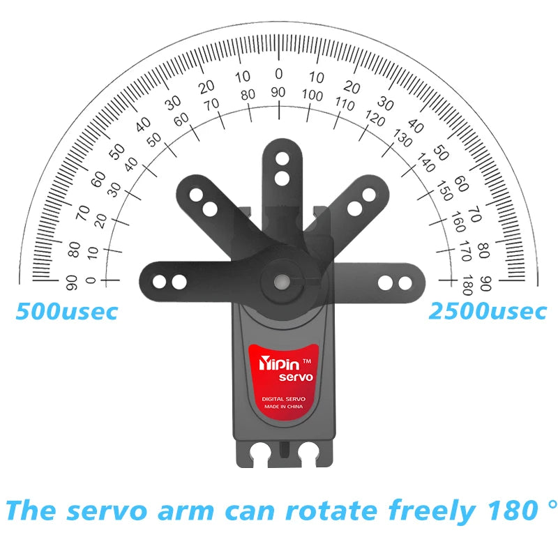 YP3240MG 40KG Digital Servo High Torque 5.0-7.4V Metal Gear IP67 Waterproof for 1:8 1:10 RC Crawler TRX6 SCX10 Baja