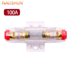 Car Audio Inline Fuse Holder 20A 30A 40A 50A 60A 80A 100A Circuit Breaker for Car Stereo Subwoofer Amplifier Refit Accessories