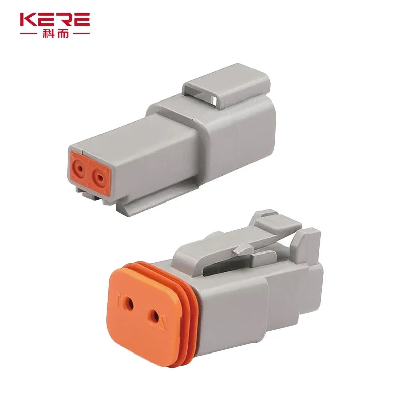 2/3/4/6/8/12Pin Deutsch Type DT Connector Plug-In With Fixed Flange DTM/DTP Waterproof Wire Automotive Connector