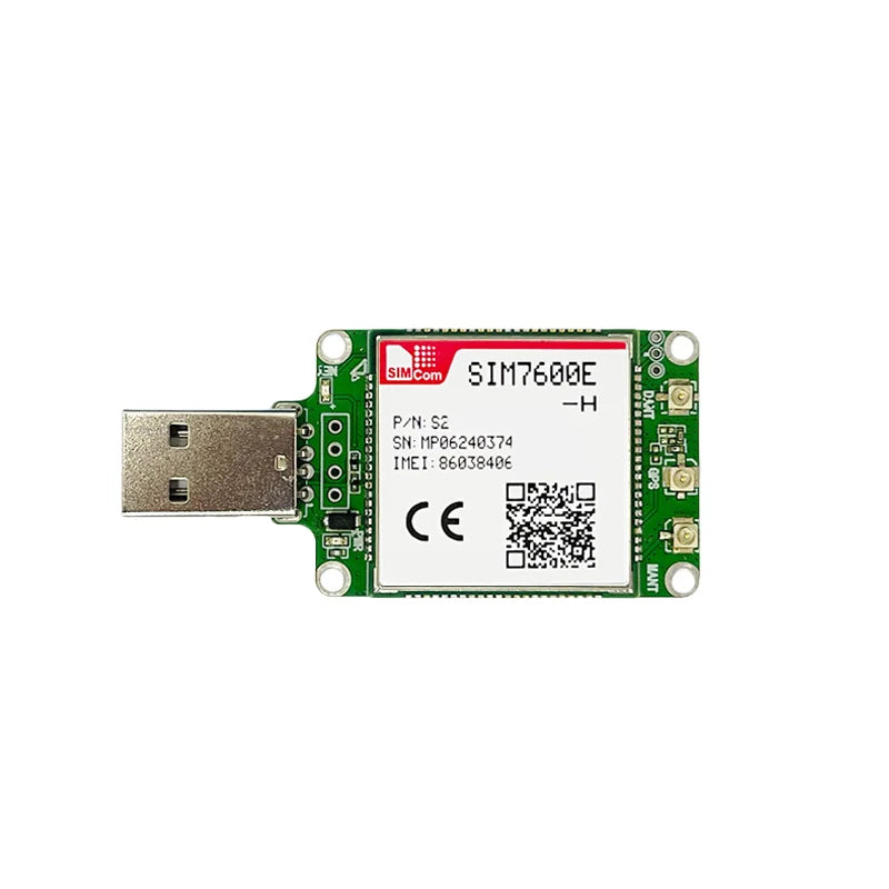 SIMCOM SIM7600 Series SIM7600G/ SIM7600E/SIM7600G-H/SIM7600E-H/SIM7600E-H1/SIM7600E-L1C/SIM7600SA/NA/JC-H 4G LTE Cat4 USB Dongle