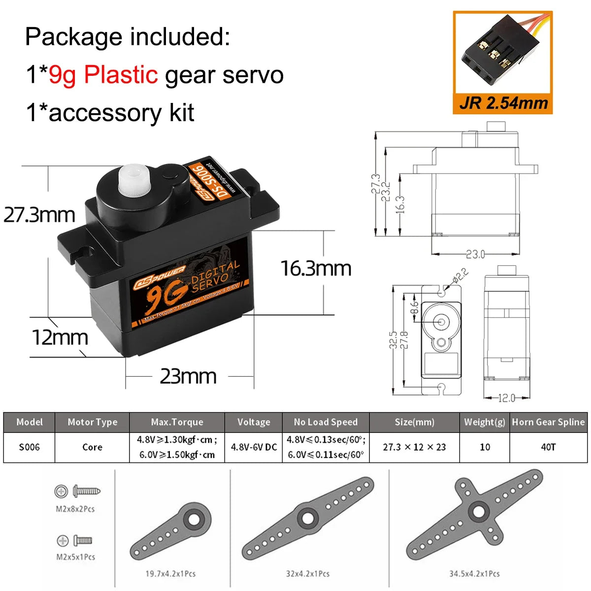 1/5pcs DSpower 9g 12g Metal/plastic Gear Mini Micro Servo Motor for RC Plane SG90 MG90S Helicopter Drone Fixed-Wing Car Robot