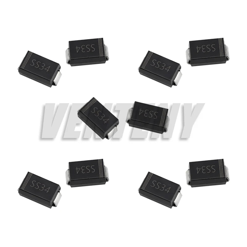 90PCS Rectifier Diode SS14 SS24 SS34 1N4007 1N4001 1N4004 SS16 SS26 SS36 SMD Schottky Diode Assort Kit