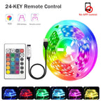 RGB Led Strip Lights 5m 10m 20m 30m Led Room Light with APP Control Flexible Ribbon Luces Led Tape for Room Bedroom Decoration
