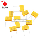 10pcs 275VAC X2 Safety capacitor 275V 10mm 15mm 22.5mm 27.5mm 0.022UF 0.047UF 0.1UF 0.22UF 0.47UF 0.68UF 1UF Polypropylene film