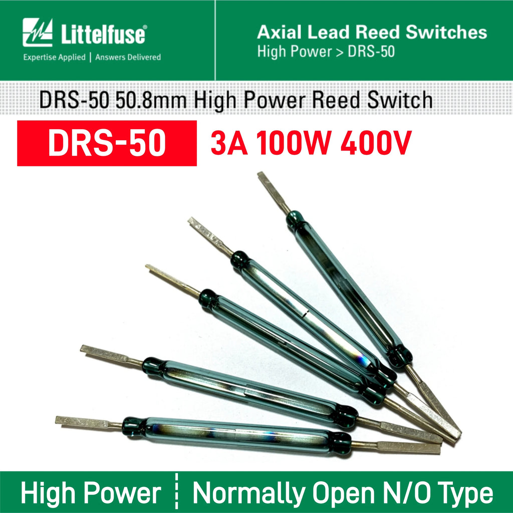 2/5/10PCS High Power Voltage DRS-50 Reed Switches 3A 100W 400V Normally Open N/O 5*50MM Magnetic Contact Switch Induction Sensor