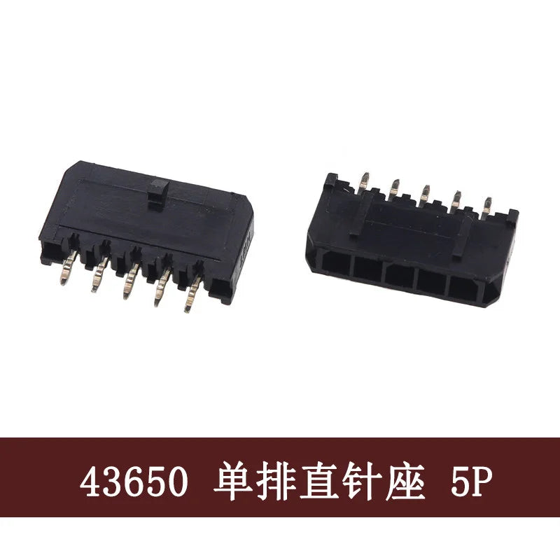 3.0mm Pitch MX3.0 Micro-Fit Connector Single Row Straight Curved Right Angle Needle Pin Header 43650 Type Socket 2P3P4P5P6Pin