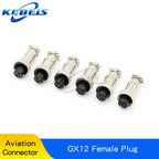2Set GX12 GX16 GX20 2/3/4/5/6/7/8/9/10 Pin Male Female Butting Wire Cable Circular Aviation Socket Plug Panel Connector