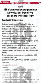 1PCS~5PCS EGBO USBASP USBISP AVR Programmer USB ISP USB ASP ATMEGA8 ATMEGA128 Support Win7 64