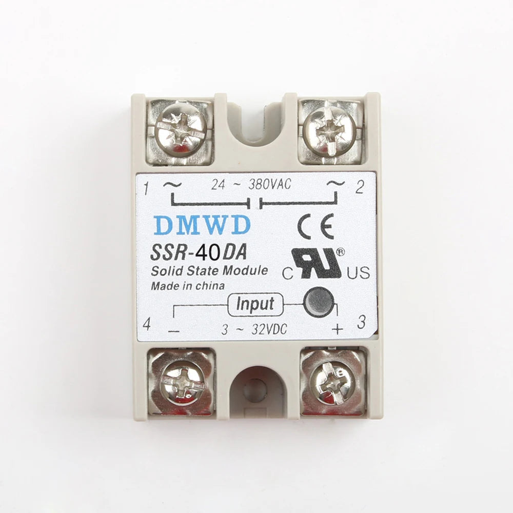 Industrial Solid State Relay SSR DA with Protective Flag SSR-40DA DC control AC Heat sink SSR-10DA SSR-15DA SSR-25DA