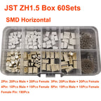 JST Box SH1.0/MX1.25/PH2.0/XH2.54/VH3.96/SM2.54/SYP Pitch Connector Terminal Kit SMD/Straight/Right Angle Type DIY