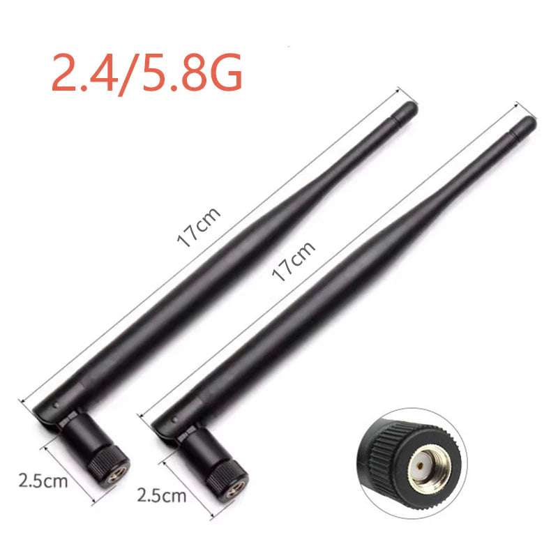 2pcs/Lot 2.4 G Wifi Bluetooth Antenna, High Gain Collapsible Plastic Rod Aerial SMA Pin/Hole, Plug And Play Fast and Convenient