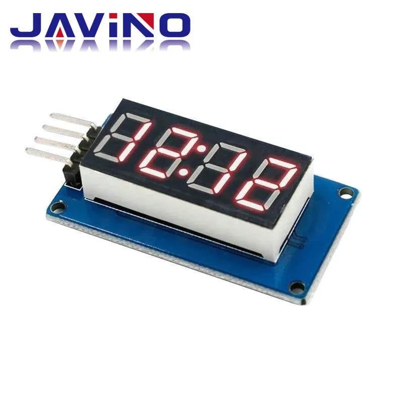 TM1637 4 Bits Digital LED Display Module For Arduino 7 Segment 0.36Inch Clock RED Anode Tube Four Serial Driver Board Pack