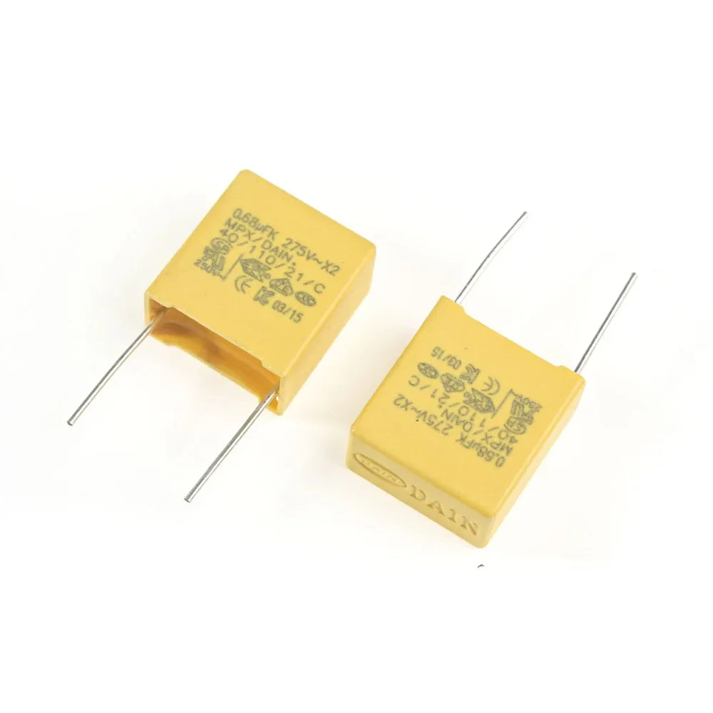 50PCS capacitor combination kit 102K~105K Polyester Film Capacitors Pack 275VAC X2 Capacitor Assorted Kit 0.047UF 0.1UF 0.22UF