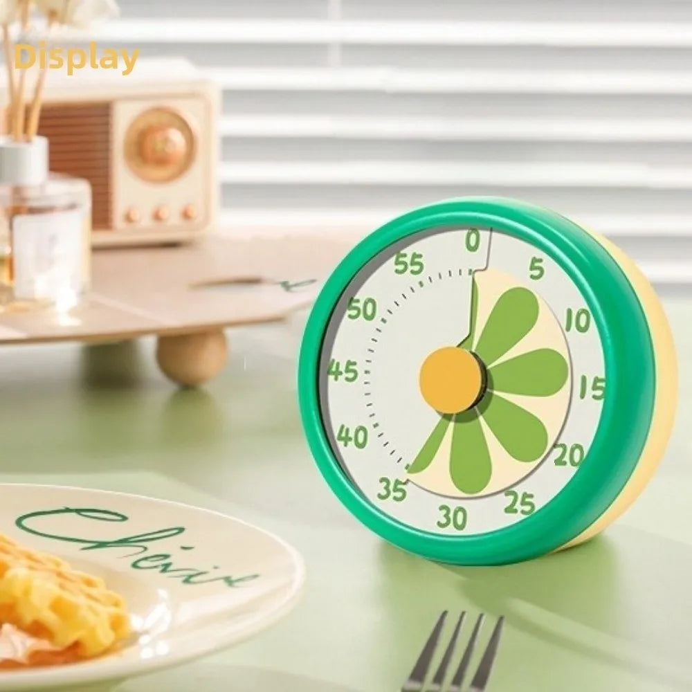 Mechanical Visual Timer Magnetic 60 Minutes Countdown Alarm Clock Self Discipline Timer Reminder Kitchen Cooking Timer Students