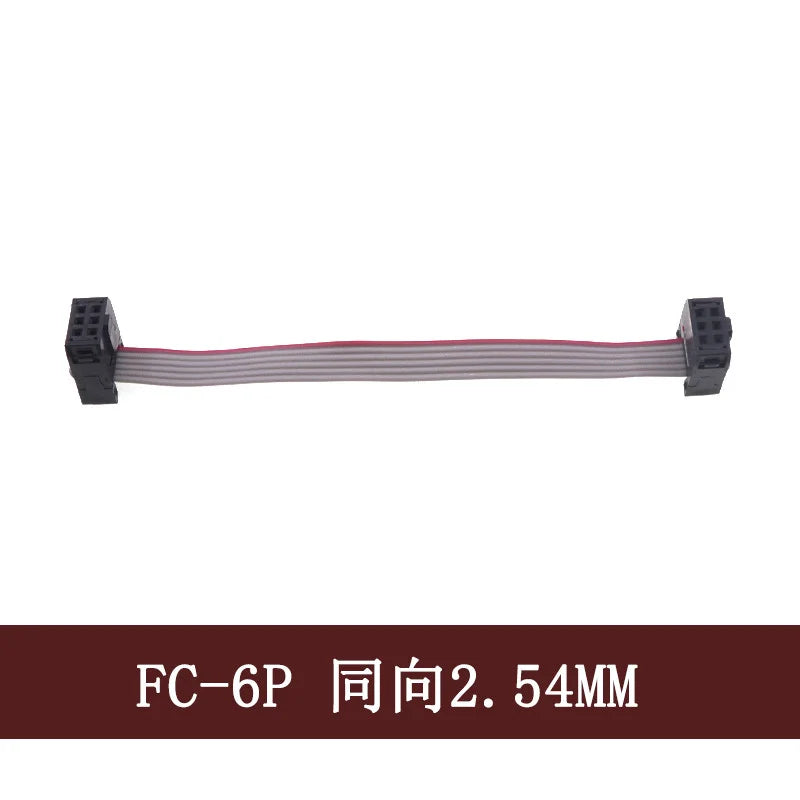 1Pcs 2.54mm FC 6/8/10/12/14/16/18/20/24/26/30/34/40/44/50 Pin Gray Flat Ribbon Cable Connector 10-100cm For DC3 IDC Box Headers