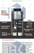 ESP32-S3 WiFi Bluetooth BLE 5.0 Mesh Module ESP32-S3-Dev-Kit-C-1 Development Board Compatible with for Arduino