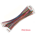 10pcs SH1.0 JST1.25 ZH1.5 PH2.0 XH2.54 Electronic Wire Cable Double Head Same Side Connector 2-12P Plug With Wire 10/20/30cm