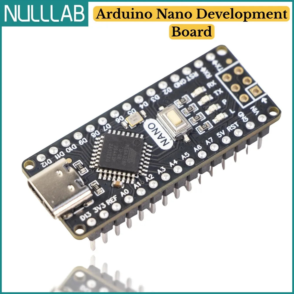 Arduino Nano V3.0 Development Module ATmega328P Chip Mini USB Port Compatible with Official Board for Maker STEM Teaching Robot