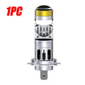 H7 LED Projector Lens 3000W 6000000LM Mini 1:1 H7 Headlight Canbus Fog Bulb Turbo Lamp Motorcycle Light ﻿6500K 12V Wireless Fan