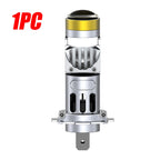 H7 LED Projector Lens 3000W 6000000LM Mini 1:1 H7 Headlight Canbus Fog Bulb Turbo Lamp Motorcycle Light ﻿6500K 12V Wireless Fan