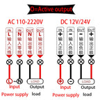 110V-220V 12V 24V T3231  Multi-function Digital Time Delay Relay LED Cycle Timer Control Switch Adjustable Timing Delay Relay