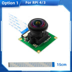 Raspberry Pi Camera 175 Degree OV5647 Sensor 5MP Cameras Module Wide Angle Fisheye Lens for Pi 5 / 4B / 3B+ / 3B / Zero 2 W 1.3