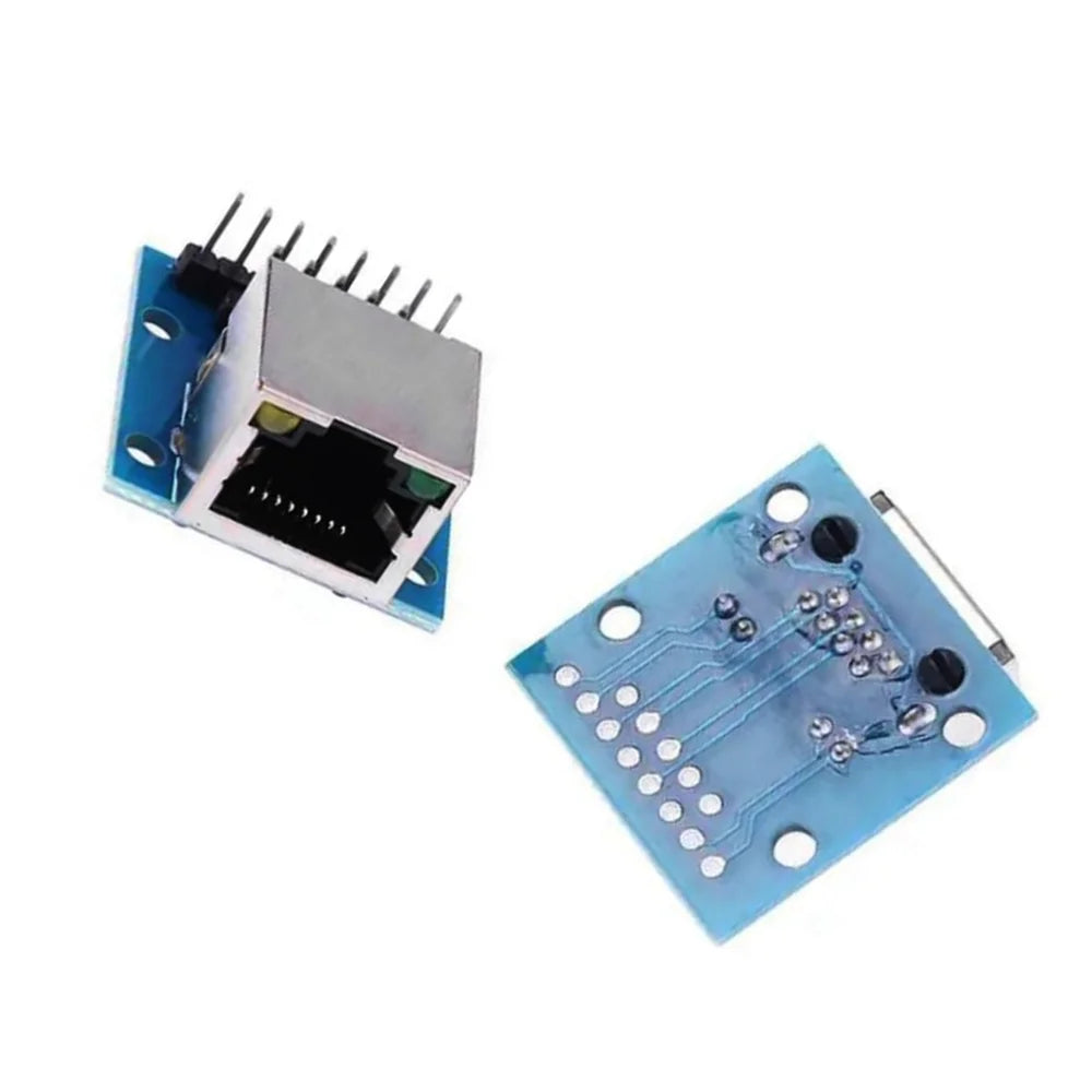 2/5/10PCS RJ45 Breakout Board with LED Lights,8P8C Female Socket Connector 2.54mm Pitch RJ45 Adapter Test Board with Pin Headers