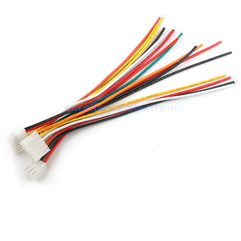 5 Pieces 3.96mm Pitch CH Series Female Plug Cable 2P to 10Pin 22AWG 20CM JST Wiring Connector