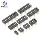 DIP Switch Toggle Switches 2.54mm 1P/2P/3P/4P/5P/6P/8P/10P black 2.54MM SMD Switch Gold Plated Pin