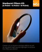 K&F CONCEPT Effects Filters Kaleidoscope Prism/Spiral Halo/Split Diopter/Motion Blur/4 6 8 Points Camera Lens Filter Photography