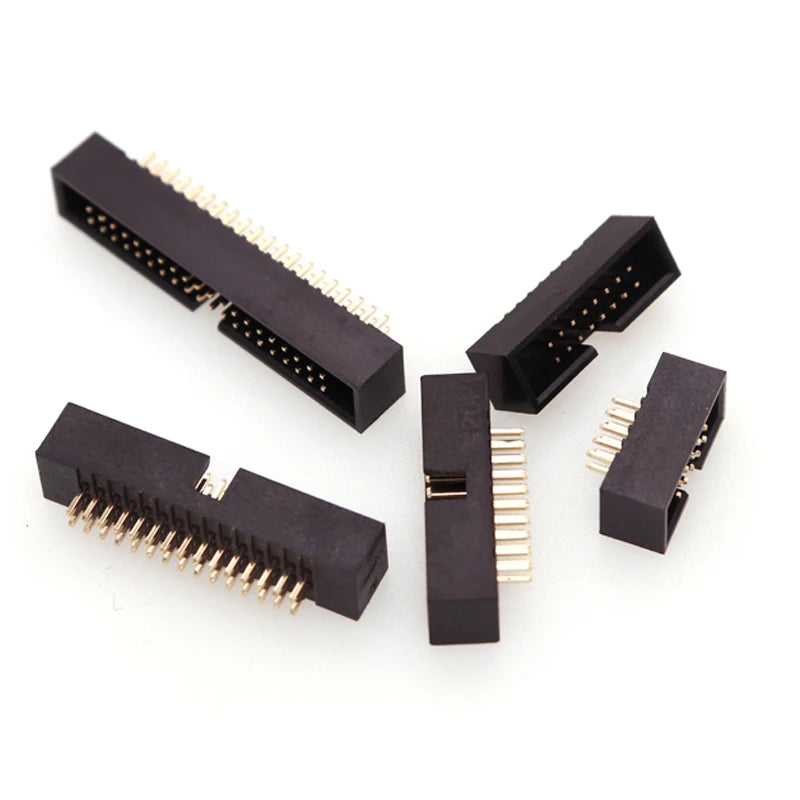 5Pcs DC3 1.27mm Pitch IDC Box Header Connector Straight Pin FC Cable Socket (8P-60P) PCB Board Terminal Block